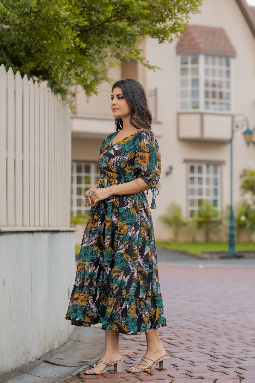 Stylish Georgette Gown – Comfort Meets Style