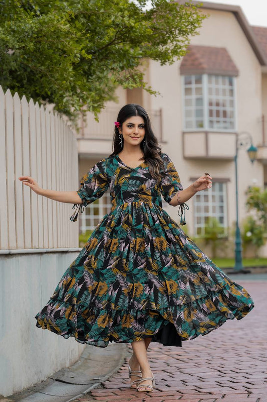 Stylish Georgette Gown – Comfort Meets Style