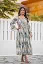 Stylish Georgette White Gown – Comfort Meets Style