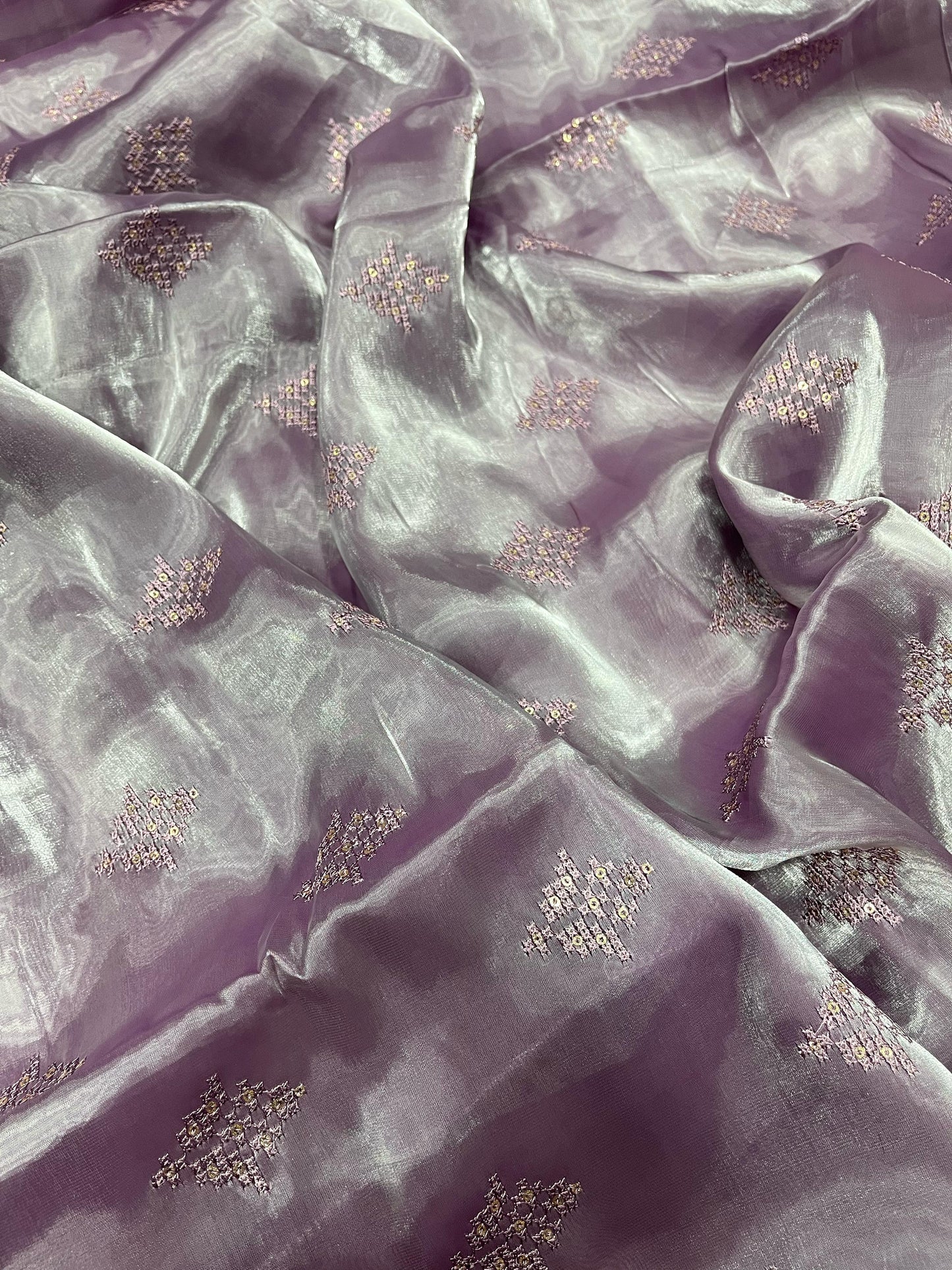 Adorable and Most Beautiful Designer Purple Saree