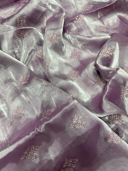 Adorable and Most Beautiful Designer Purple Saree